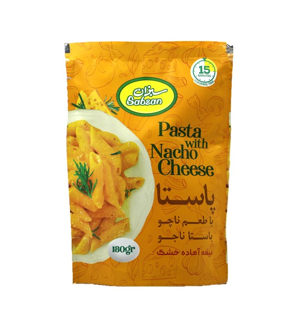 سبزان پاستا با طعم ناچو نیمه آماده 180گرمی
