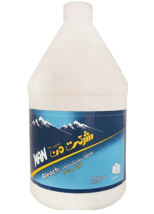 من محلول  سفید کننده 4 لیتری