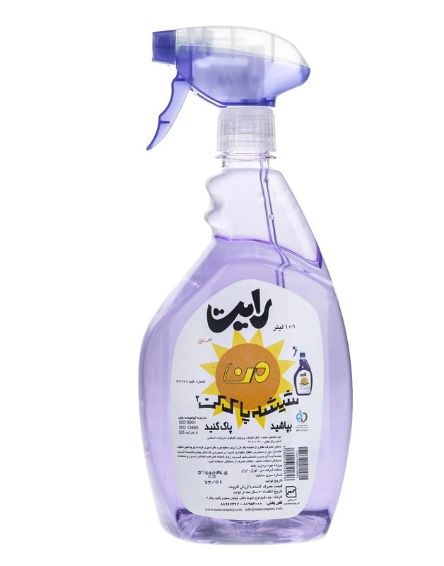 من شیشه پاک کن بنفش 1 لیتر