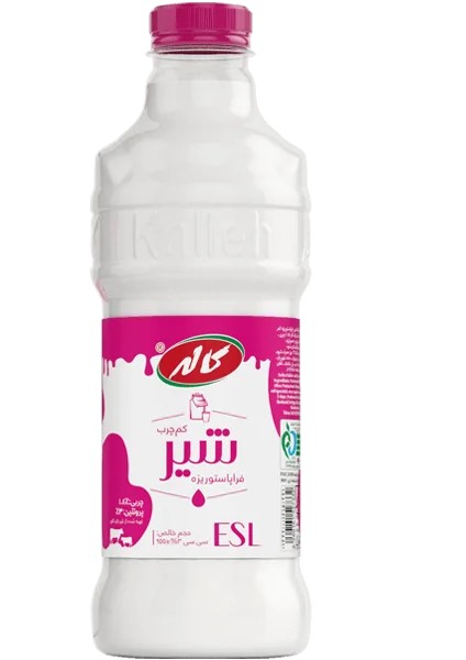 کاله شیر فرا پاستوریزه ESL کم چرب
