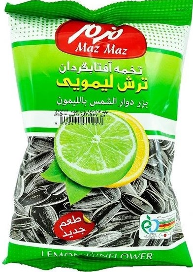 مزمز تخمه آفتابگردان ترش لیمویی 105گرمی