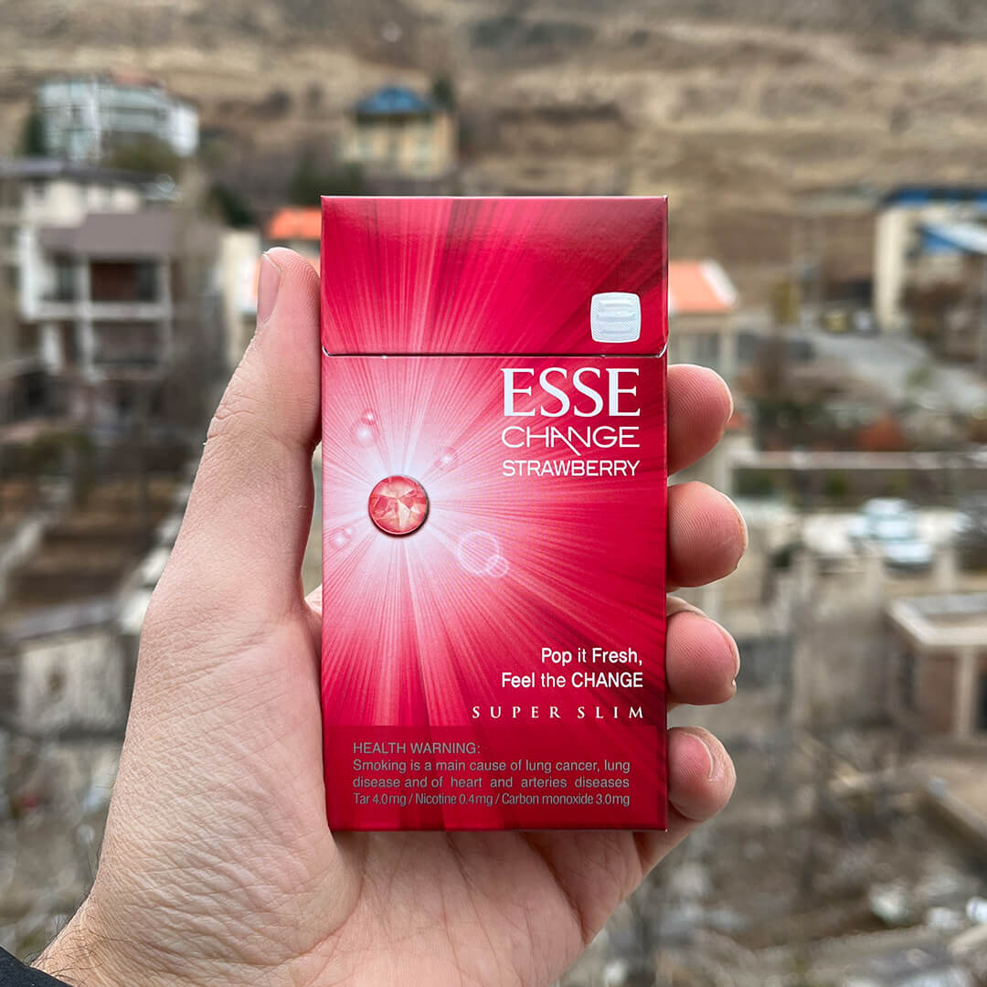اسی سیگار دکمه ای توت فرنگی